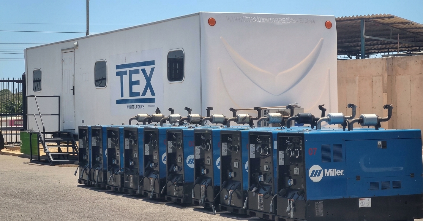 Máquinas de soldar Miller Big Blue 500 y módulos de trabajo en sitio - TEX C.A.