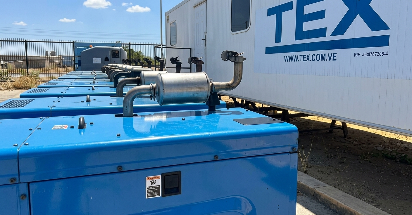 Alineación de generadores de soldadura Miller Big Blue 500 en campo - TEX C.A.
