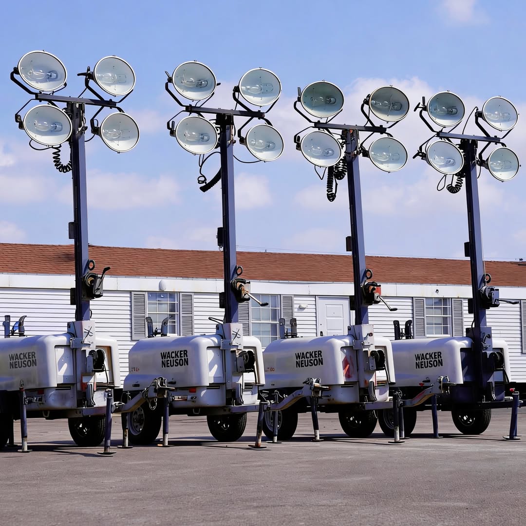 Torres de iluminación autónomas Wacker Neuson para operaciones nocturnas - TEX C.A.