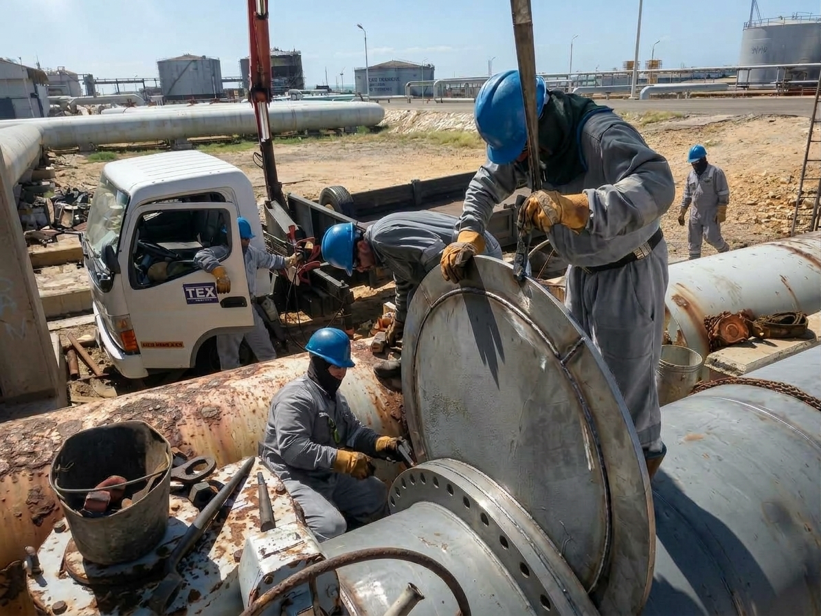 Mantenimiento, cierre y pruebas de hermetización en tapas bridadas industriales