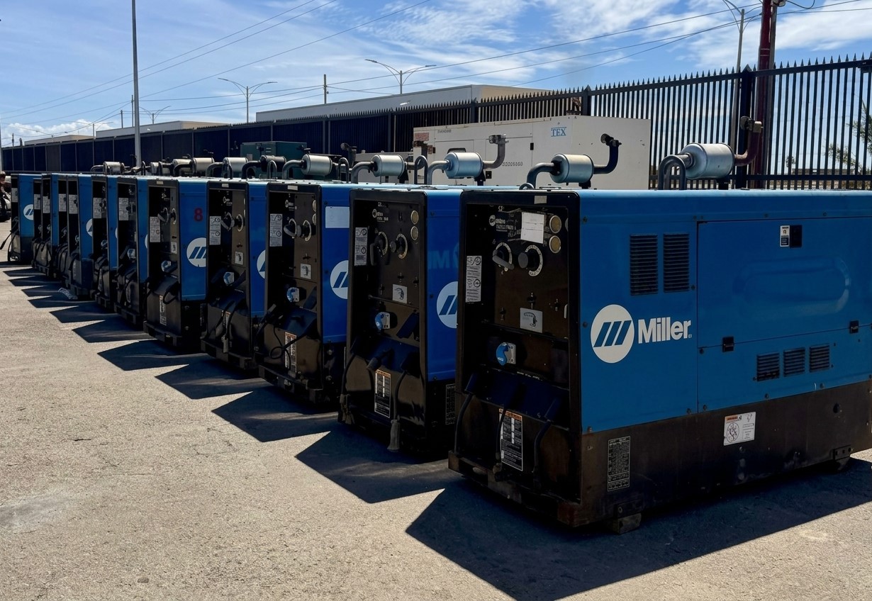Máquinas de soldar Miller Big Blue 500 y módulos de trabajo en sitio - TEX C.A.