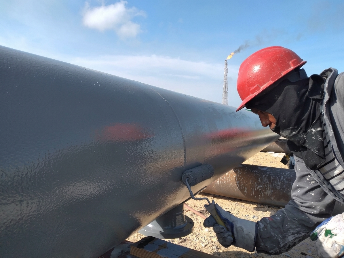 Aplicación de pintura anticorrosiva y revestimiento epóxico en superficies e infraestructura industrial